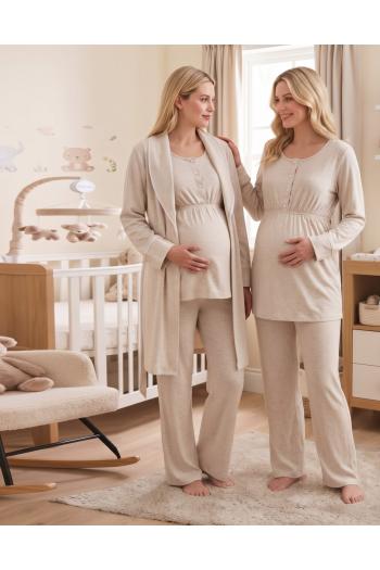 SONBAHAR KIŞ SEZONU Sabahlıklı Lohusa Pijama Takımı 3333334